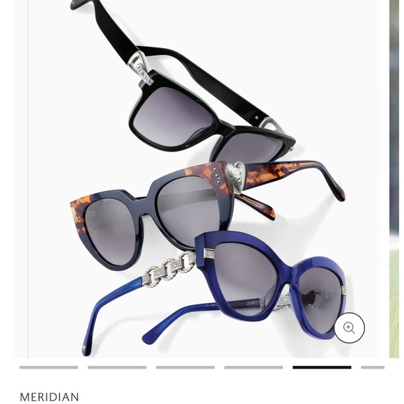 Brighton Meridian Adagio Blue and Gold Sunglasses with Elegant Design - Picture 6 of 9